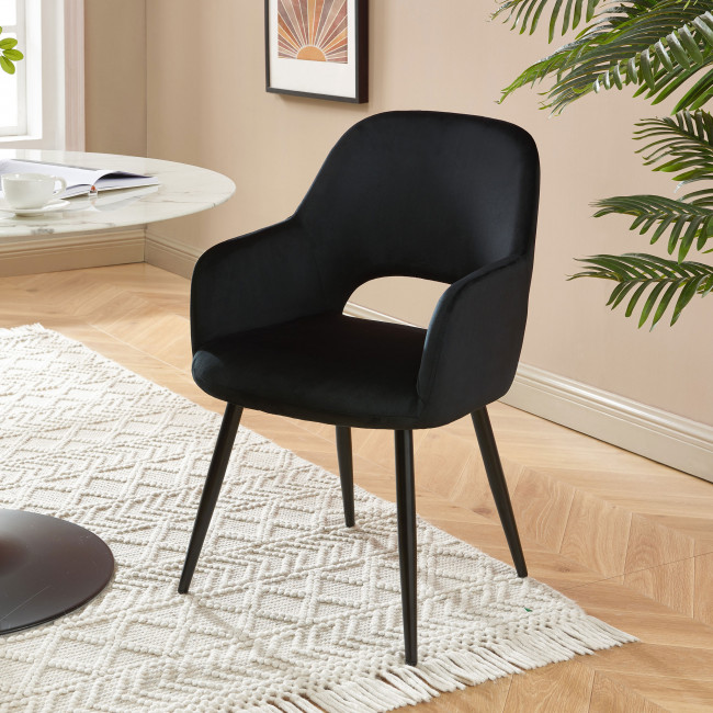 Junia - Fauteuil en velours