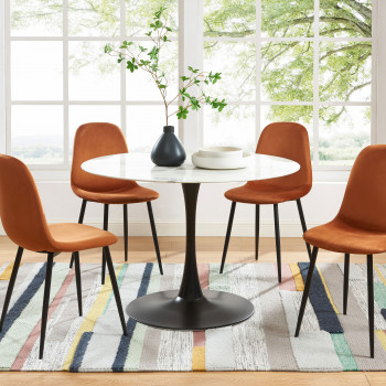 Heki - 4 chaises en velours