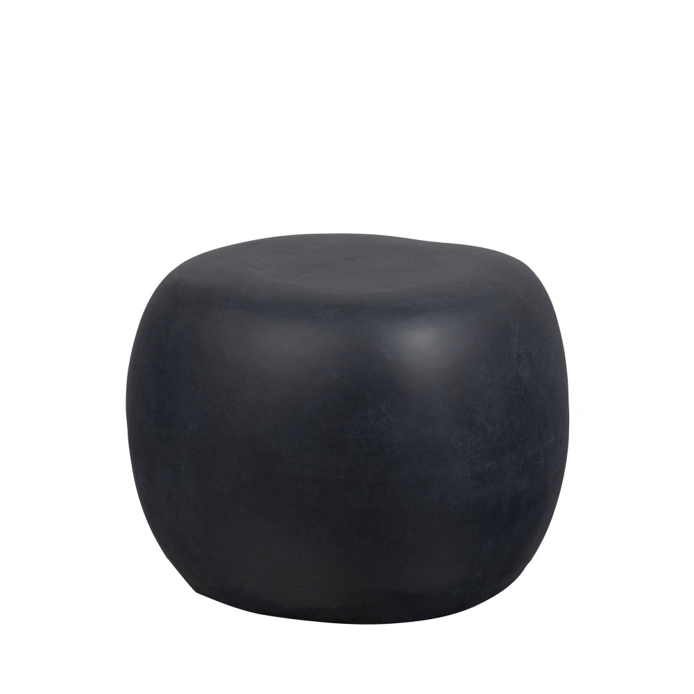 Pebble - Table basse en fibre d'argile ø50cm - Couleur - Gris anthracite