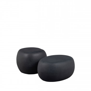 Pebble - Table basse de jardin en fibre d'argile ø50cm