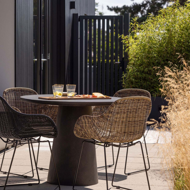 Willow - Fauteuil en rotin et métal