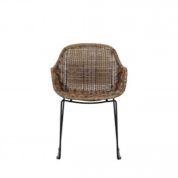 Willow - Fauteuil en rotin et métal