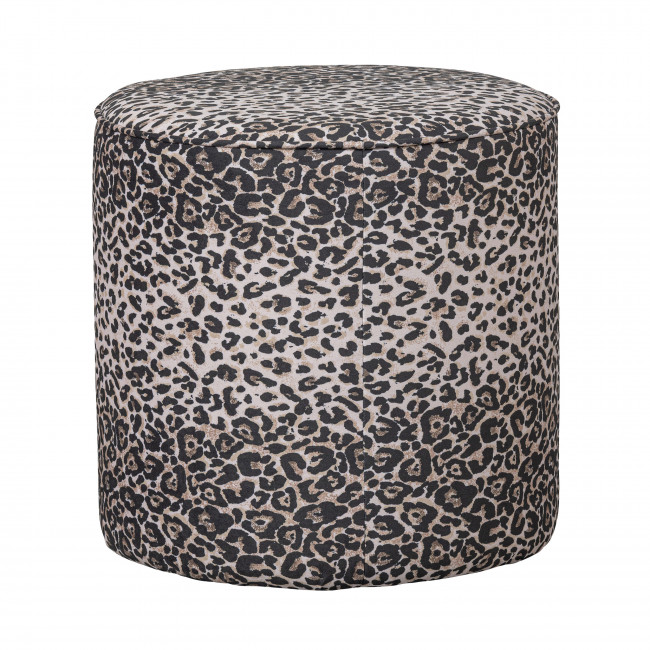 Megan - Pouf rond en velours Ø46cm