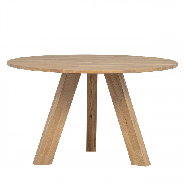 Rhonda - Table à manger ronde en bois Ø129cm