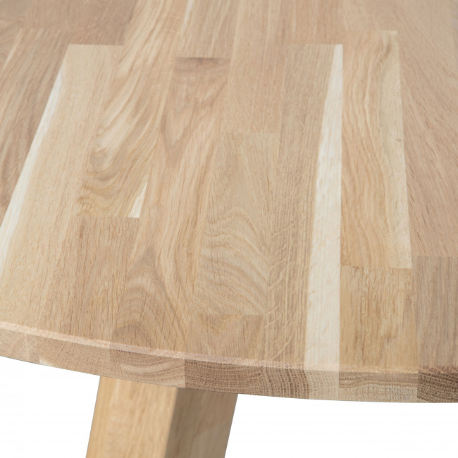 Rhonda - Table à manger ronde en bois Ø129cm