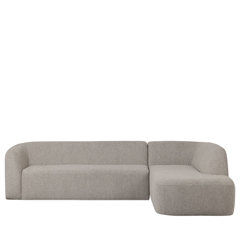 Canapé d'angle Beige Tissu Contemporain Confort Promotion