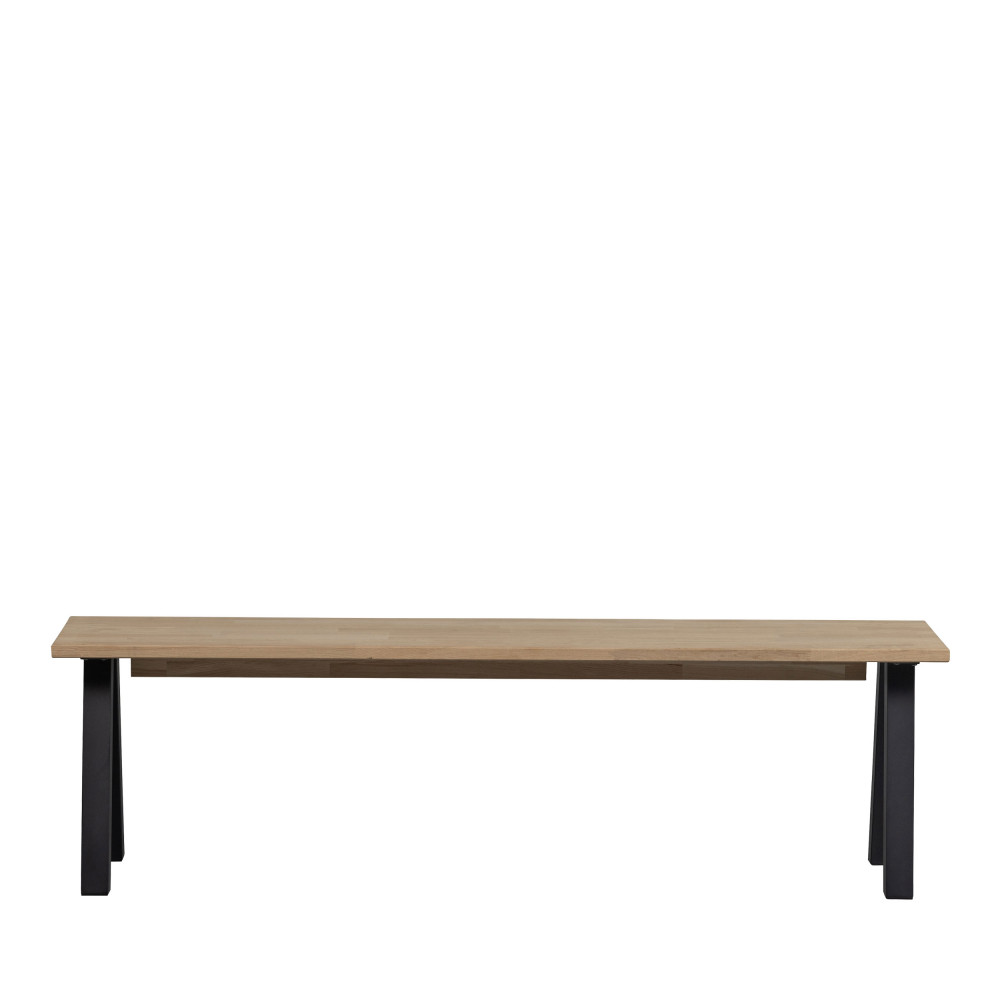 Tablo - Banc en bois piétement en A L160cm - Couleur - Bois clair