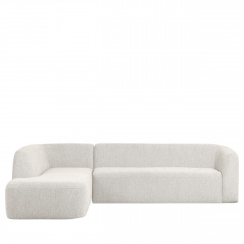 Sloping - Canapé d'angle gauche en chenille L274cm