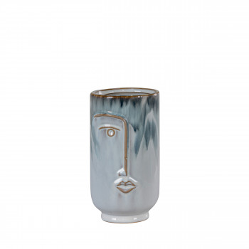 Elena - Vase en céramique avec visage H17cm