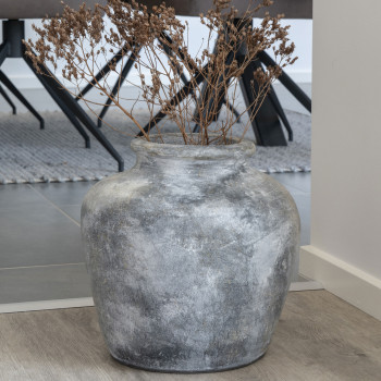 Santo - Vase en terre cuite à effet vieilli H30cm