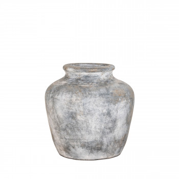 Santo - Vase en terre cuite à effet vieilli H30cm