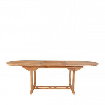 Salamanca - Table à manger de jardin extensible en teck 180-240x90cm