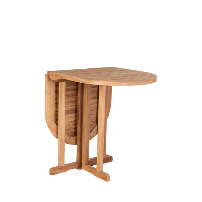 Huelva - Table à manger en teck pour balcon 120x60cm