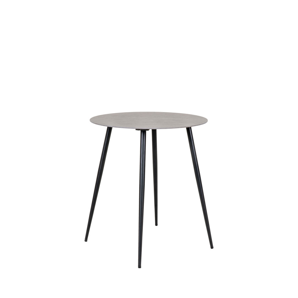 Lazio - Table d'appoint effet marbre ø60cm - Couleur - Gris