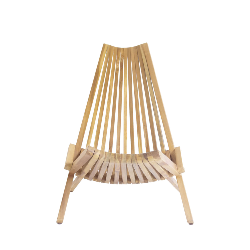 Calero - Fauteuil de jardin en teck - Couleur - Bois clair