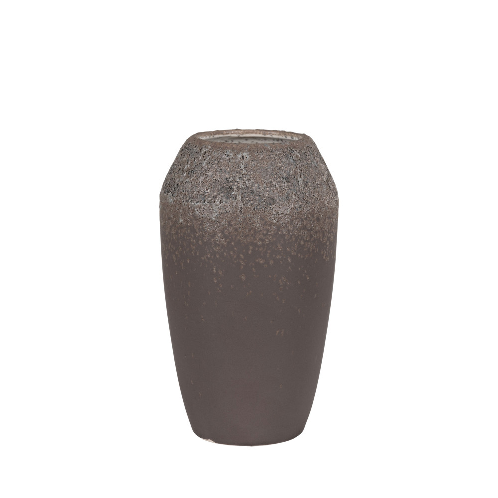 Rita - Vase en céramique H22cm - Couleur - Brun