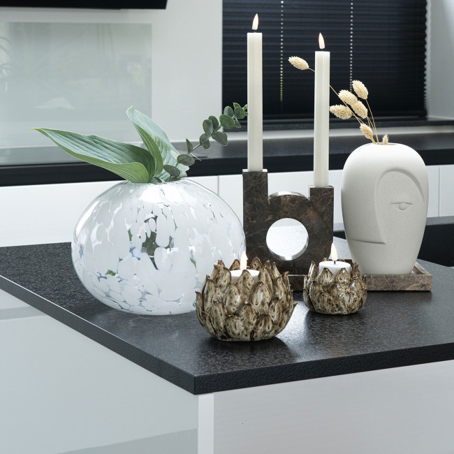 Nicoya - Vase en céramique avec visage H19,5cm