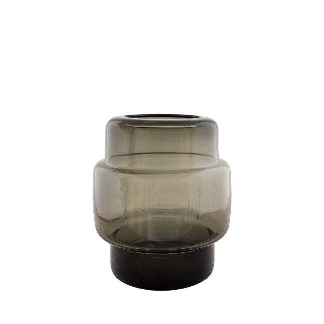 Fortuna - Vase en verre fumé H24cm