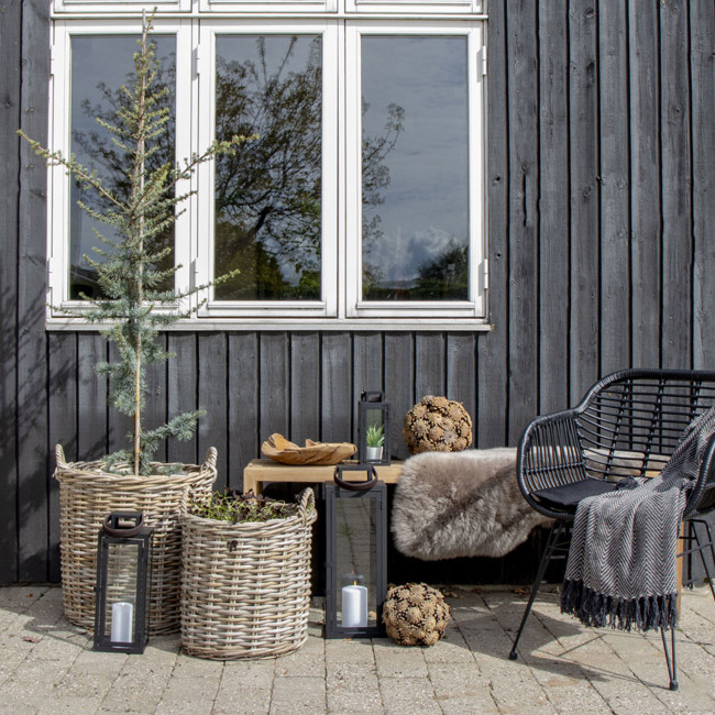 Indo - Lot de 2 paniers en rotin