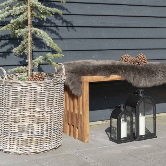 Indo - Lot de 2 paniers en rotin