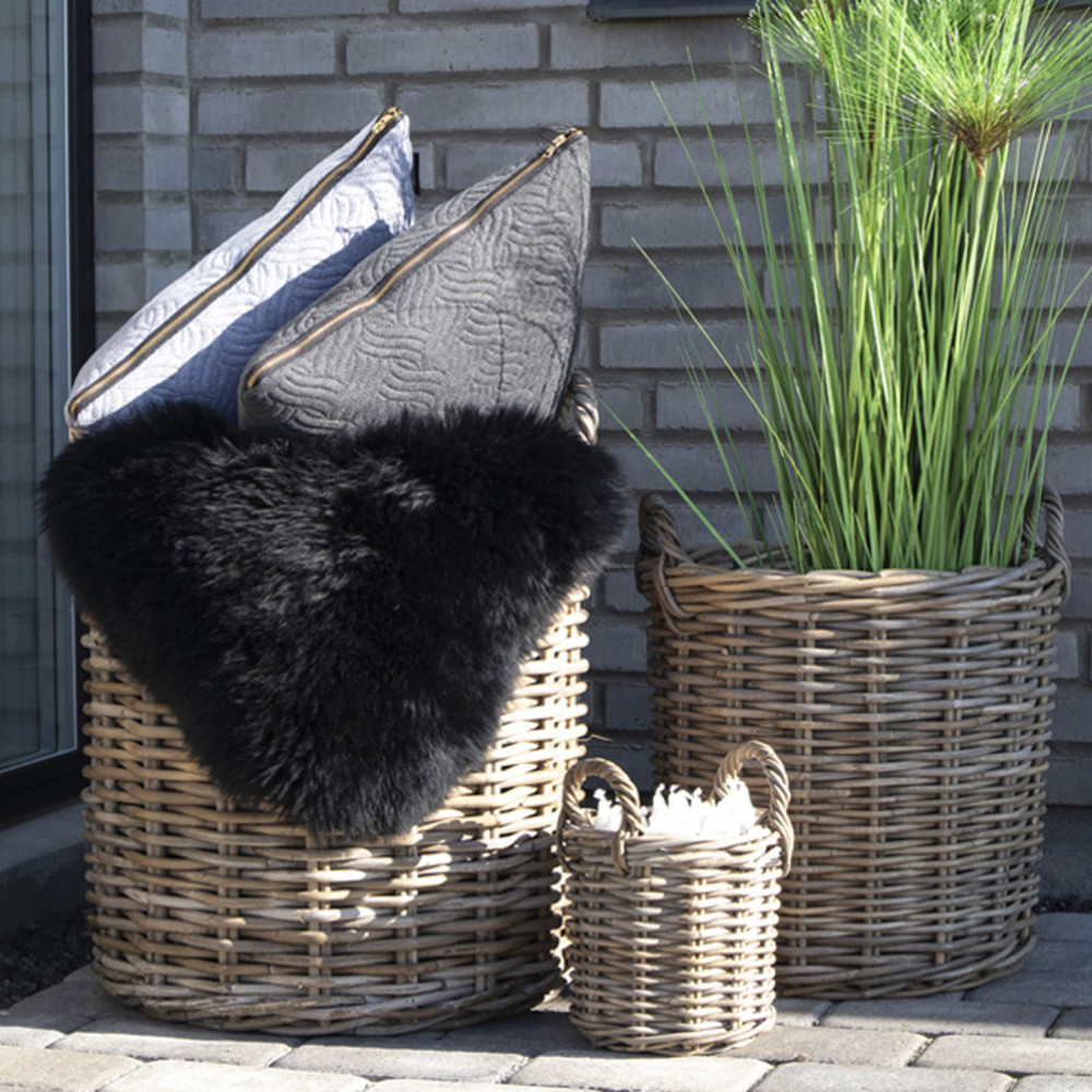 Panier de rangement en rotin naturel KOK - Brin d'Ouest