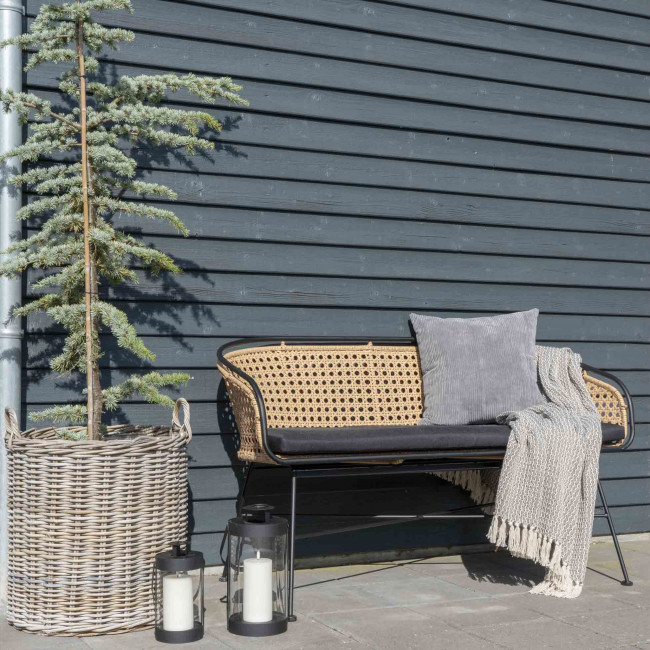 Caor - Lot de 4 paniers en rotin