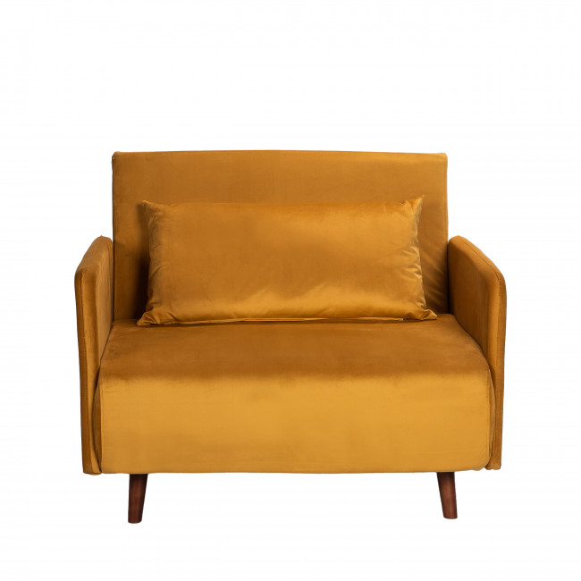 Belushi - Fauteuil convertible en velours