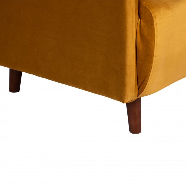 Belushi - Fauteuil convertible en velours