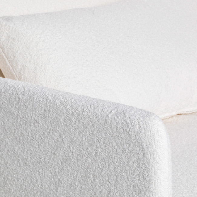 Belushi - Fauteuil convertible en tissu bouclette