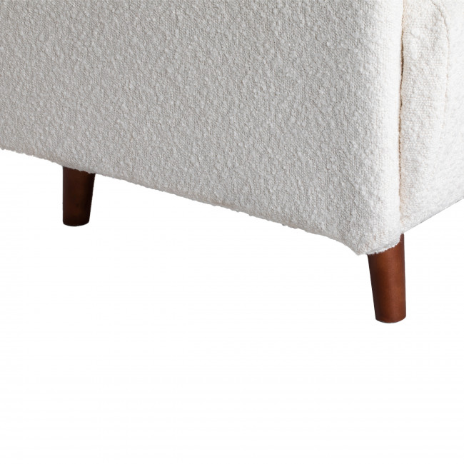 Belushi - Fauteuil convertible en tissu bouclette