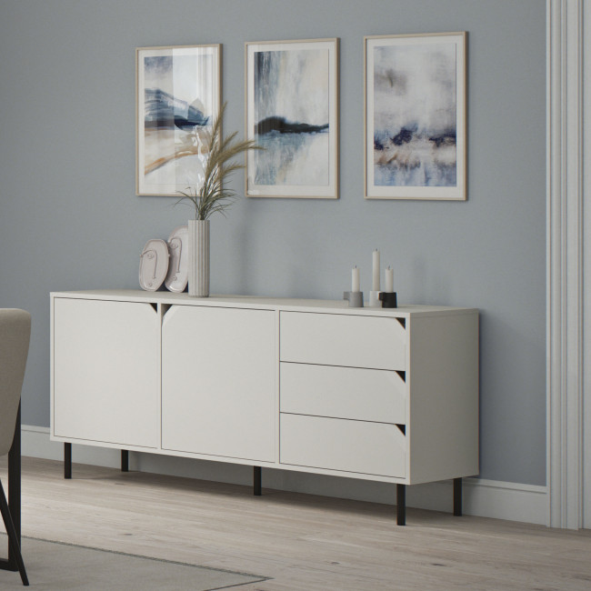 Corner - Buffet 2 portes 3 tirroirs en bois L177cm