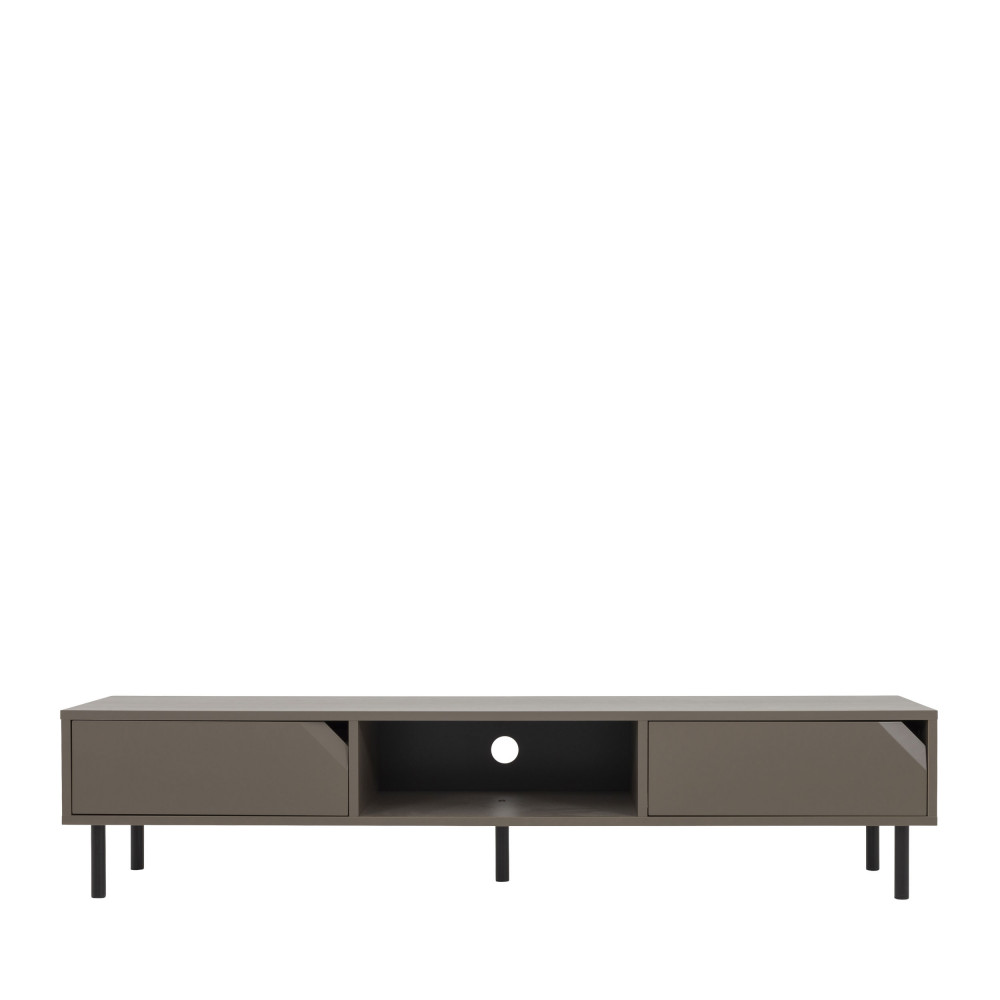 Corner - Meuble TV 2 portes en bois L177cm - Couleur - Marron