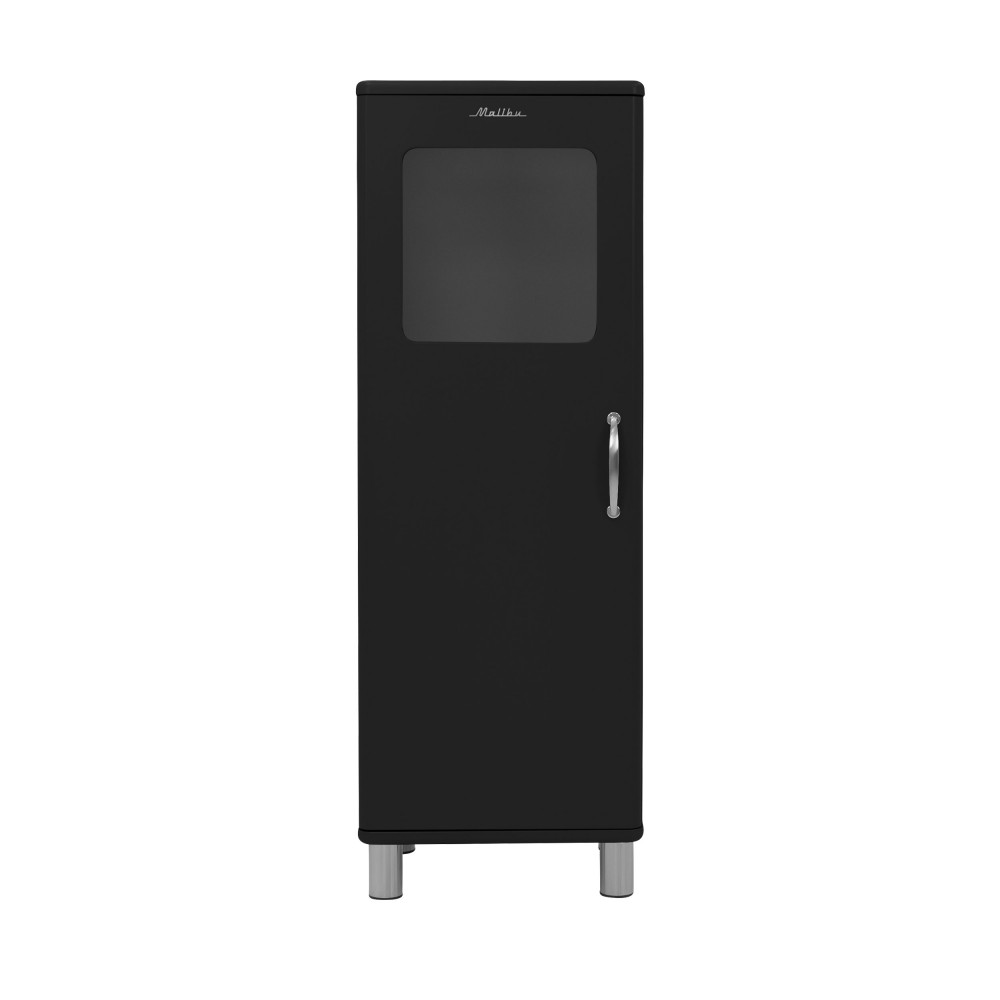 Malibu - Colonne de rangement vintage H143cm - Couleur - Noir