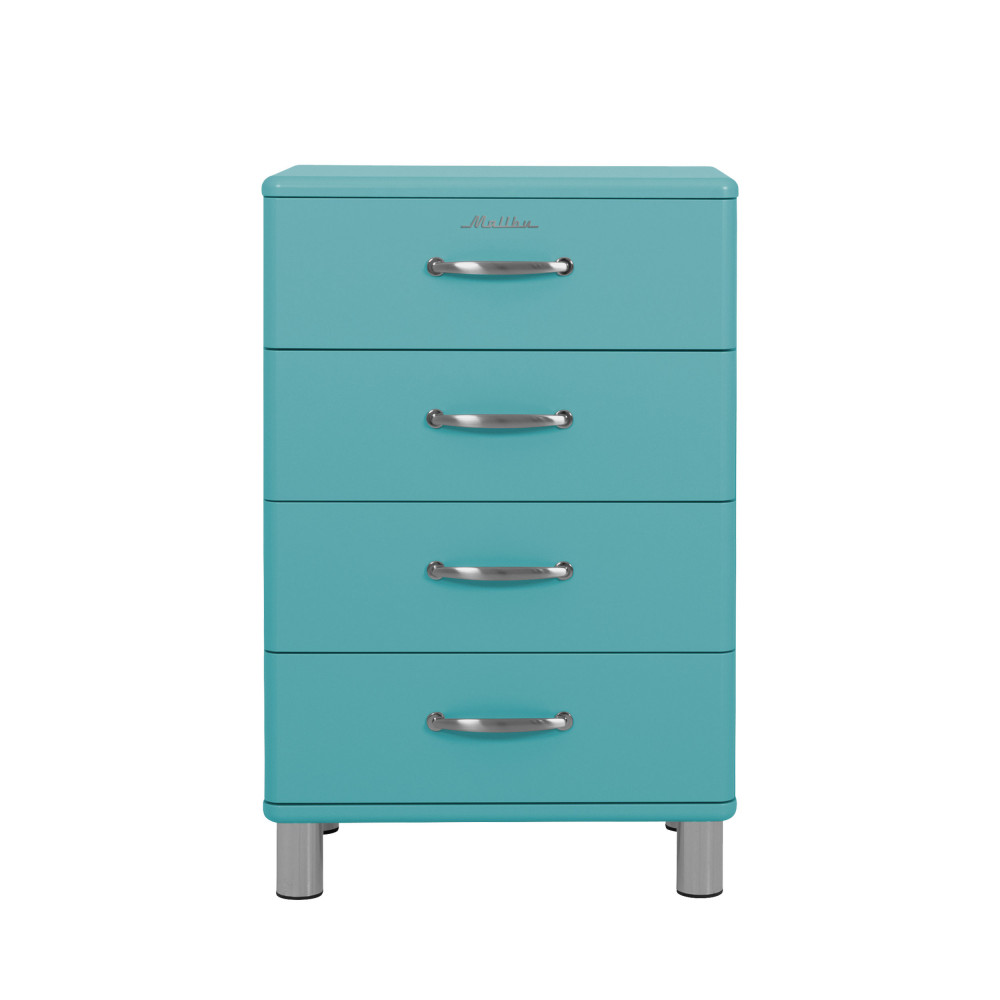 Malibu - Petit meuble de rangement vintage L60cm - Couleur - Turquoise