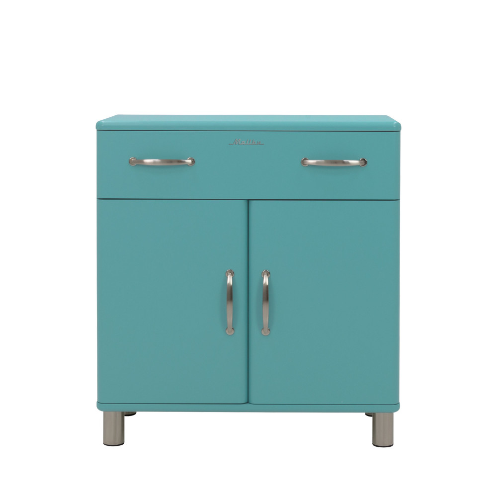 Malibu - Petit buffet vintage L86cm - Couleur - Turquoise