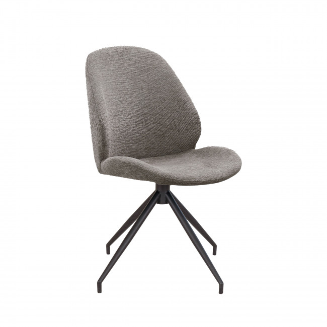 Monte Carlo - Lot de 2 chaises en tissu et métal