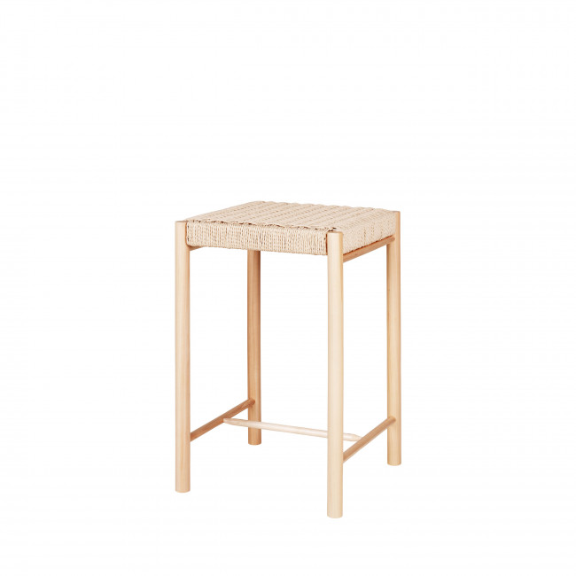Abano - Tabouret de bar en bois et corde 66,5cm