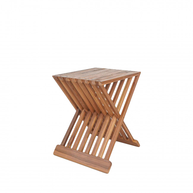 Erto - Tabouret en teck H45cm