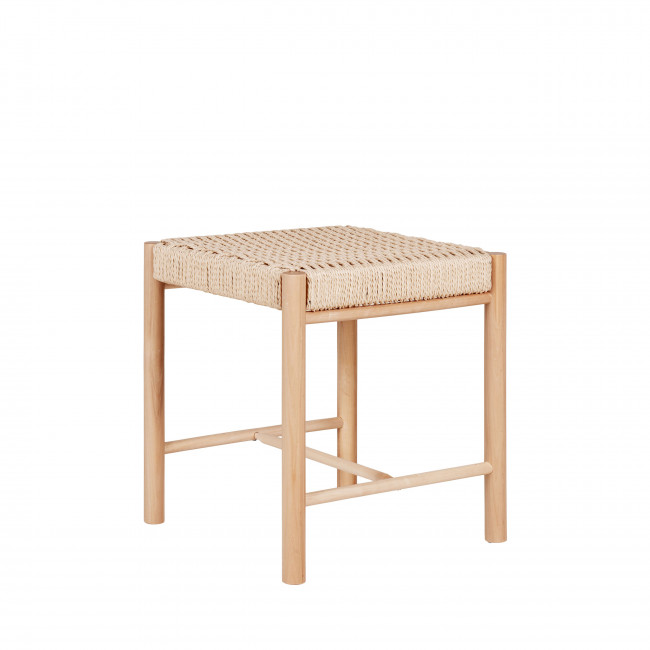 Abano - Tabouret en bois et corde H46,5cm