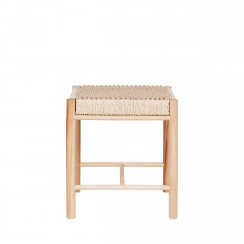 Abano - Tabouret en bois et corde H46,5cm