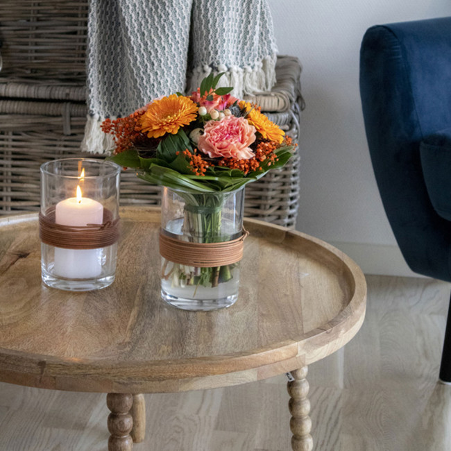 Jammu - Table basse ronde en manguier ø60cm