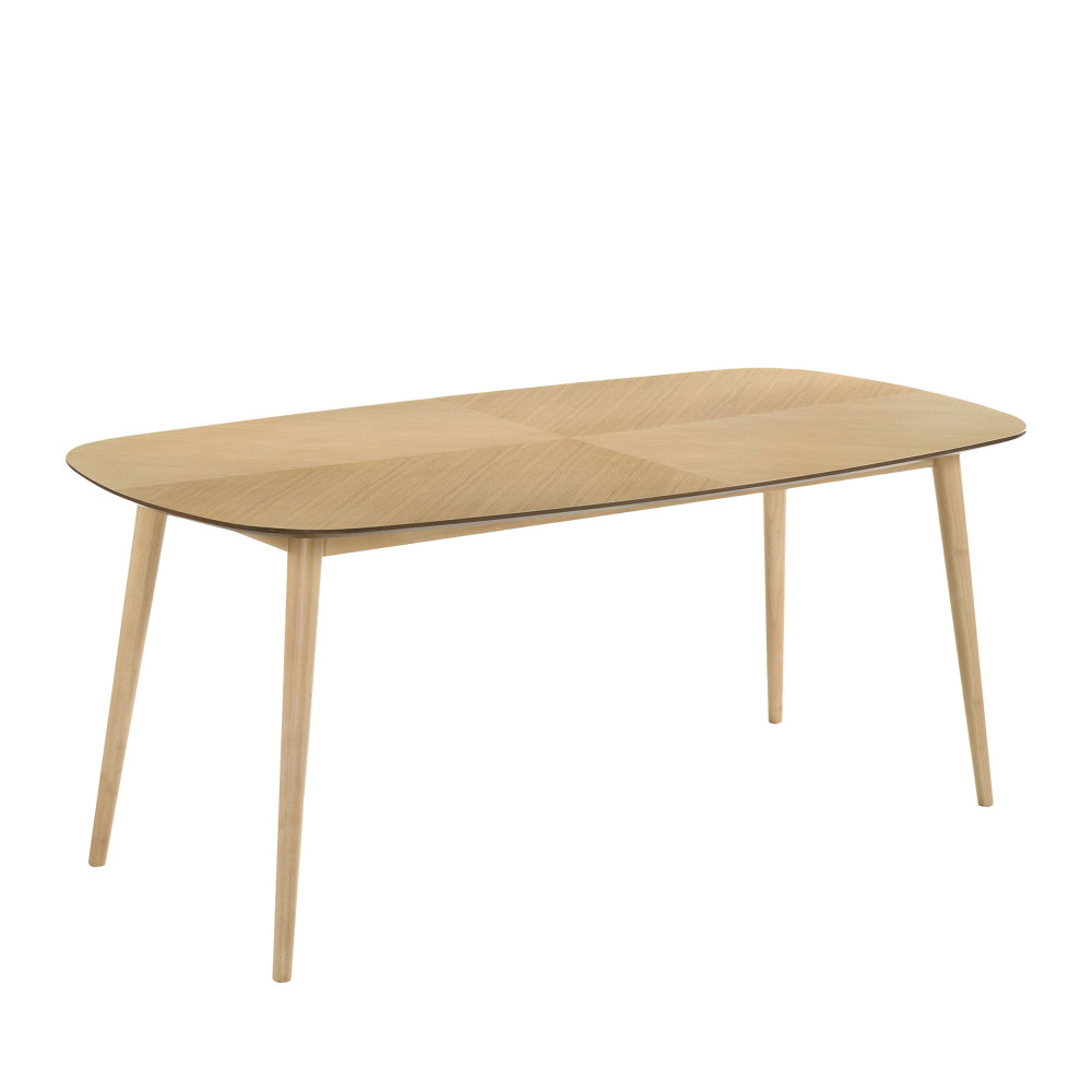 Carmona - Table à manger en bois 200x100cm - Couleur - Bois clair
