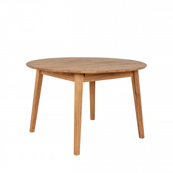 Metz - Table à manger extensible en bois 118-158x118cm