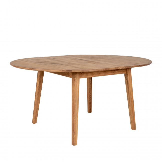 Metz - Table à manger extensible en bois 118-158x118cm