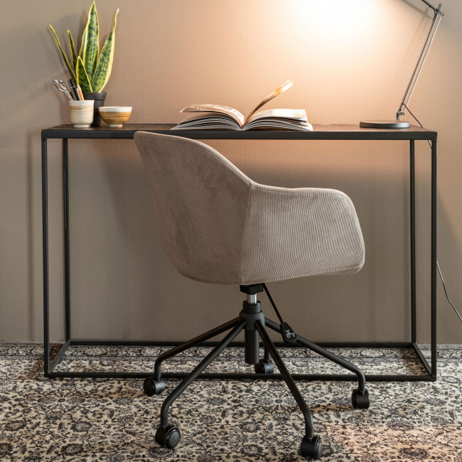 Junzo - Chaise de bureau pivotante à roulettes