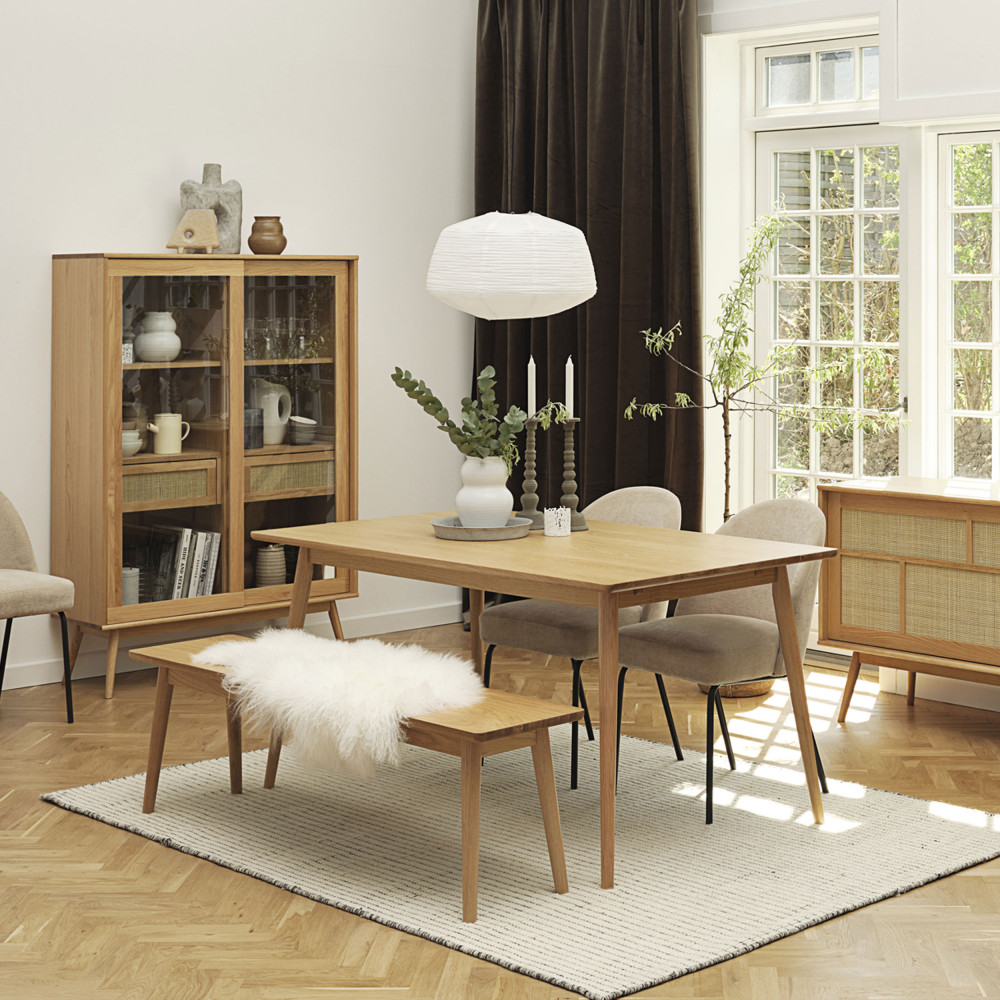 4 Chaises de Salle à Manger FRÉDÉRIQUE Style Scandinave Pieds en Bois  Massif Design Moderne