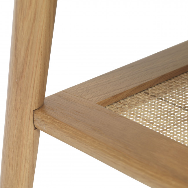 Kiyo - Table basse en bois et rotin