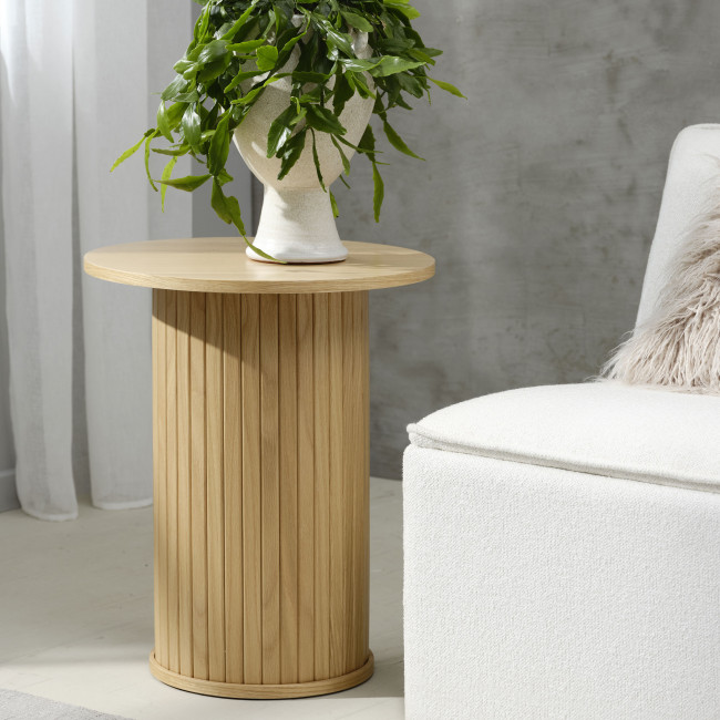 Alicia - Table d'appoint ronde en bois ø50cm