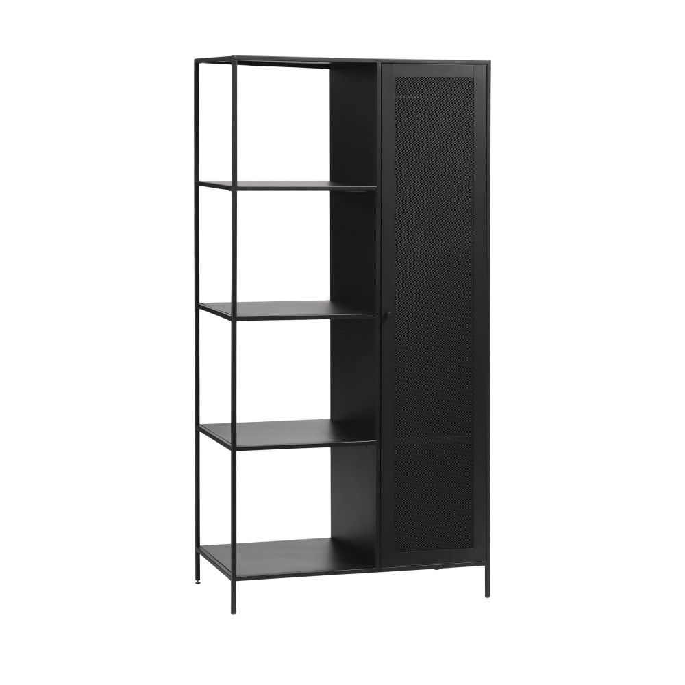 Meuble TV 1 porte en métal L120cm - ABEL