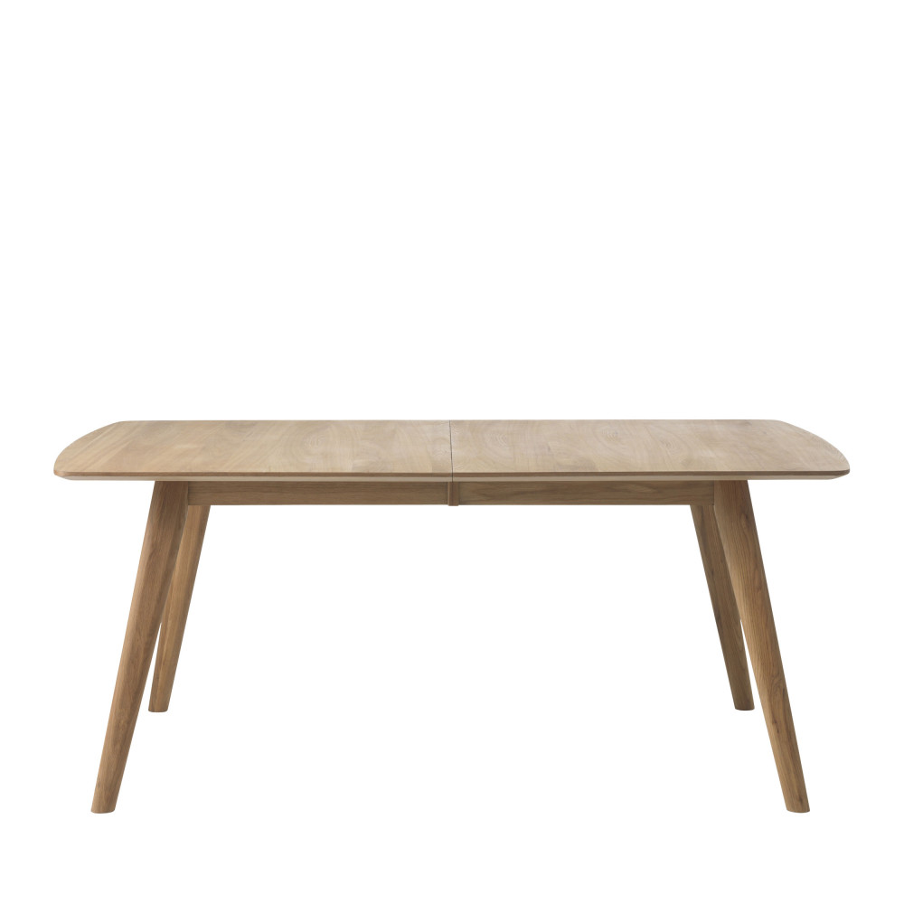 Almor - Table à manger extensible en bois 150-195x90cm - Couleur - Bois clair